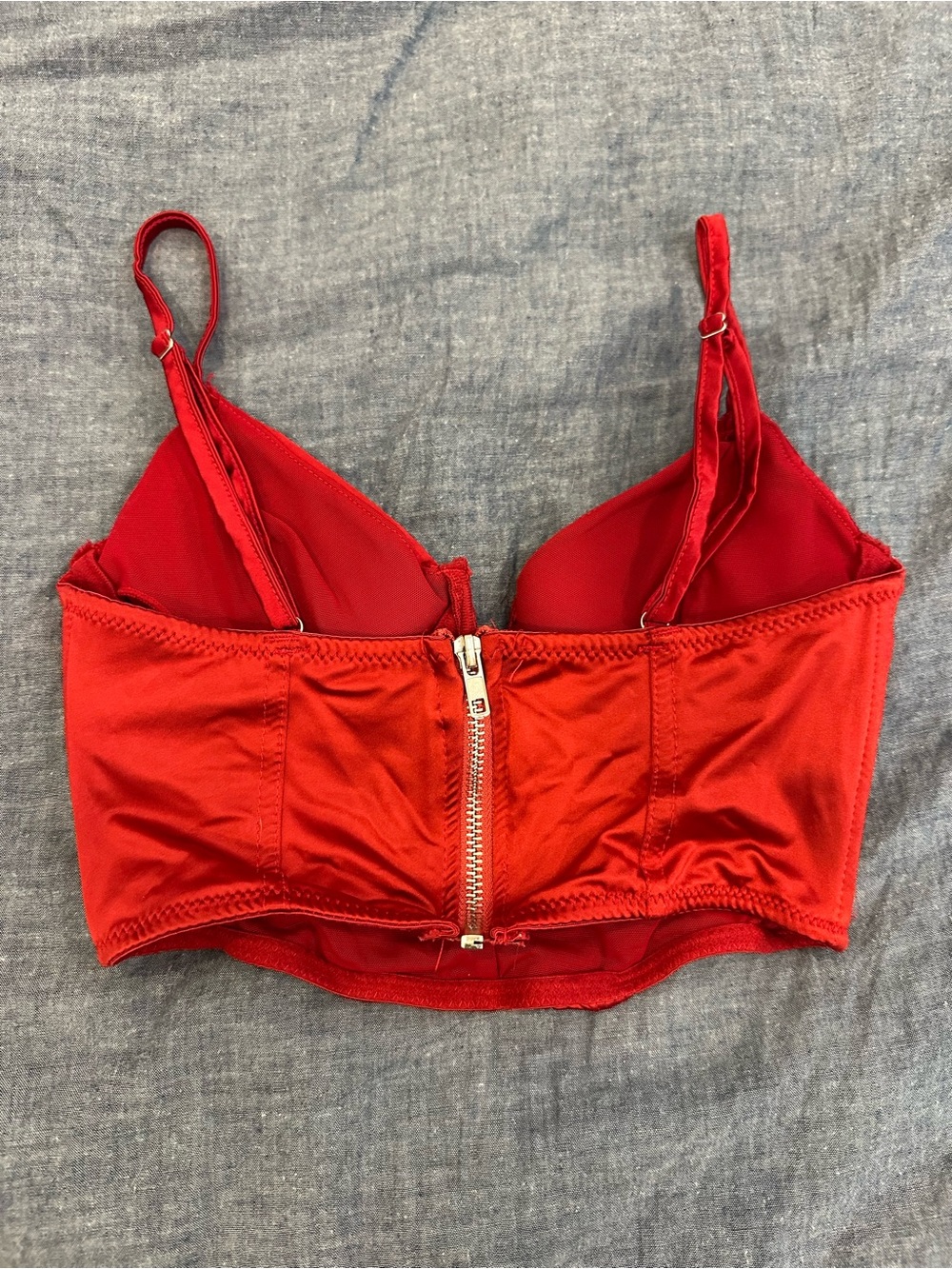 Garage Red Crop Top - Picture 2 of 4